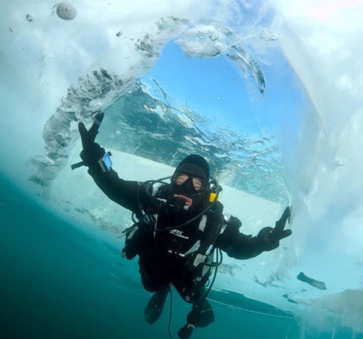 Подводное снаряжение для погружения зимой